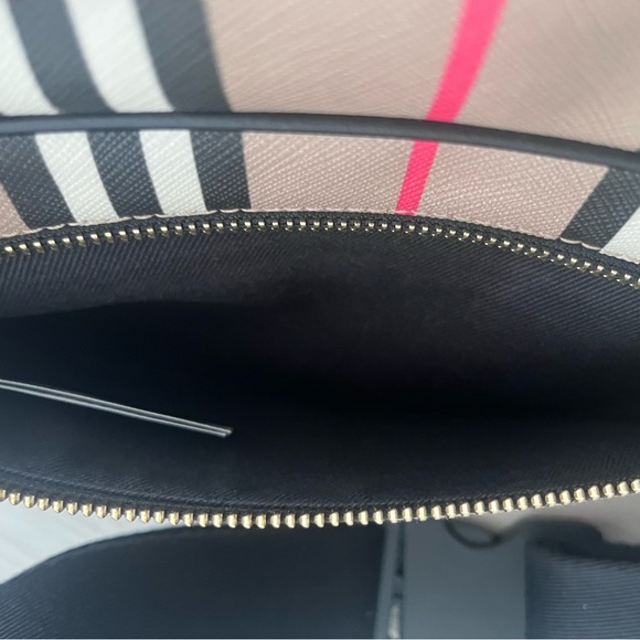 Burberry Sonny Belt Bag Icon Stripe Medium Brown - Picture 11 of 11